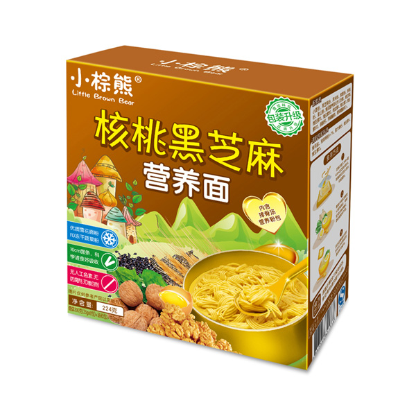 小棕熊核桃黑芝麻營養(yǎng)面