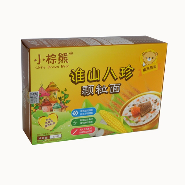  小棕熊淮山八珍顆粒面橫盒