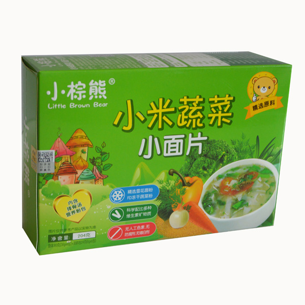  小棕熊小米蔬菜小面片橫盒