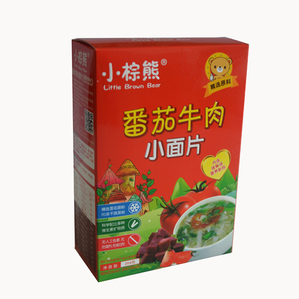  小棕熊番茄牛肉小面片豎盒
