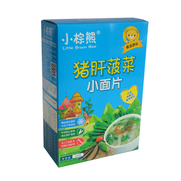  小棕熊豬肝菠菜小面片豎盒