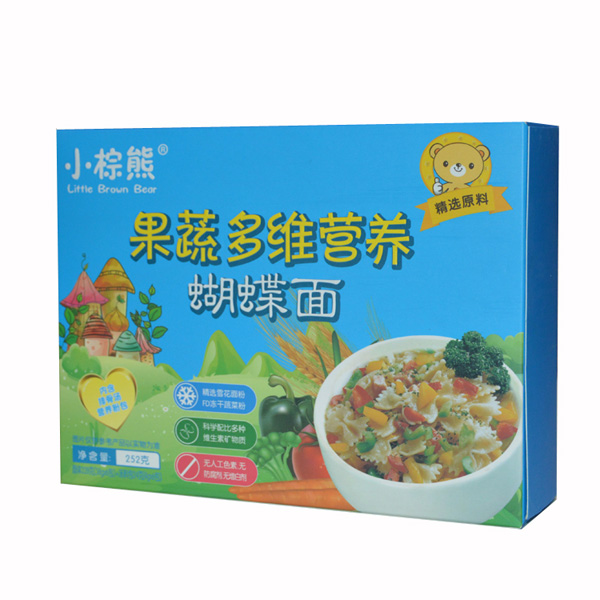  小棕熊果蔬多維營養(yǎng)蝴蝶面橫盒