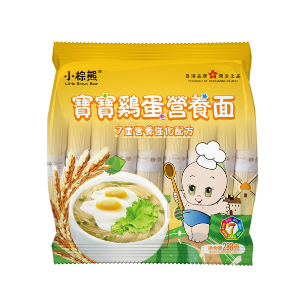 小棕熊寶寶雞蛋營養(yǎng)面袋裝228g