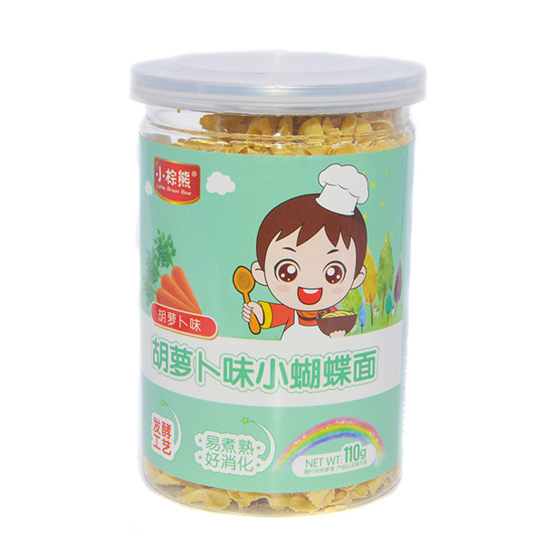  小棕熊胡蘿卜味小蝴蝶面罐裝