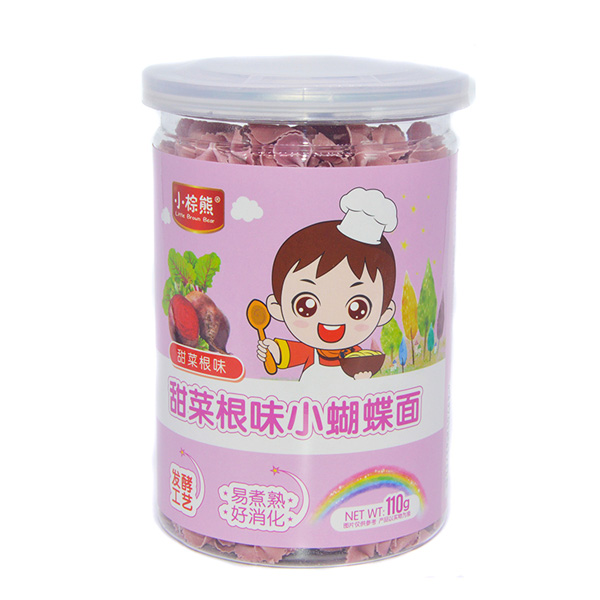  小棕熊甜菜根味小蝴蝶面罐裝