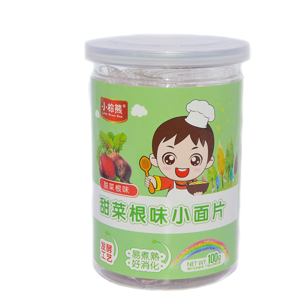  小棕熊甜菜根味小面片罐裝