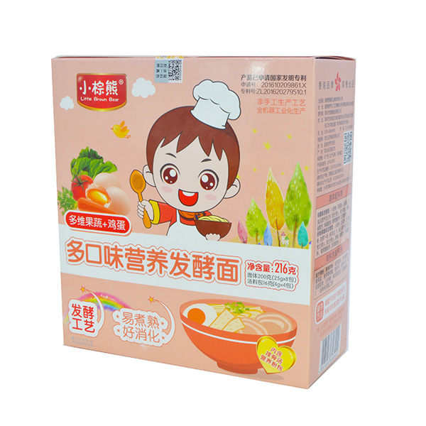  小棕熊多口味營養(yǎng)發(fā)酵面多維果蔬+雞蛋