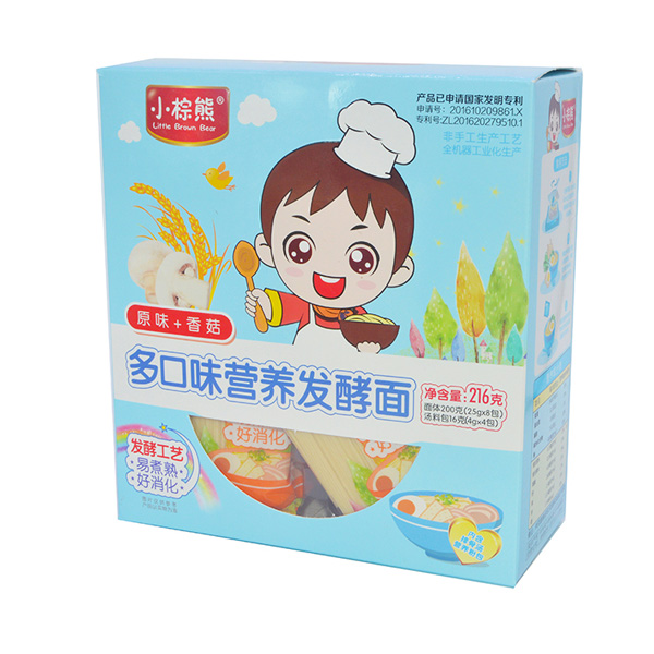  小棕熊多口味營養(yǎng)發(fā)酵面原味+香菇