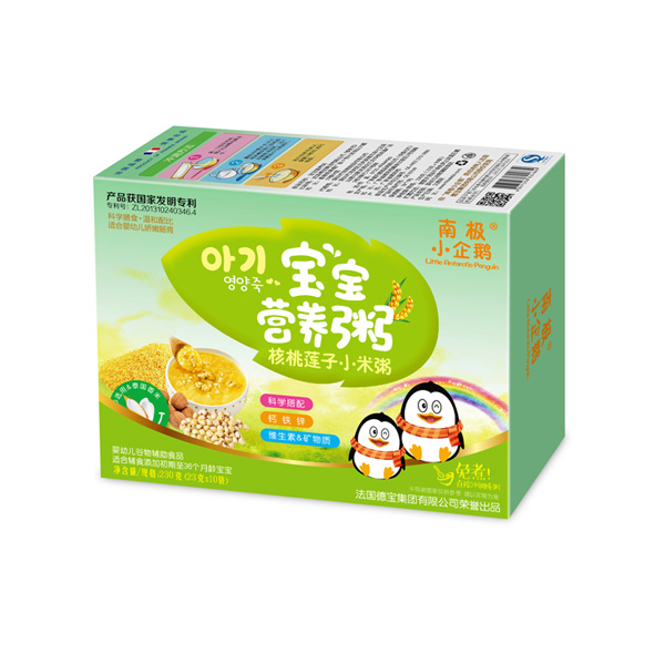  南極小企鵝寶寶營養(yǎng)粥核桃蓮子小米粥