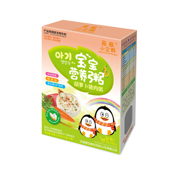  南極小企鵝寶寶營養(yǎng)粥胡蘿卜豬肉粥