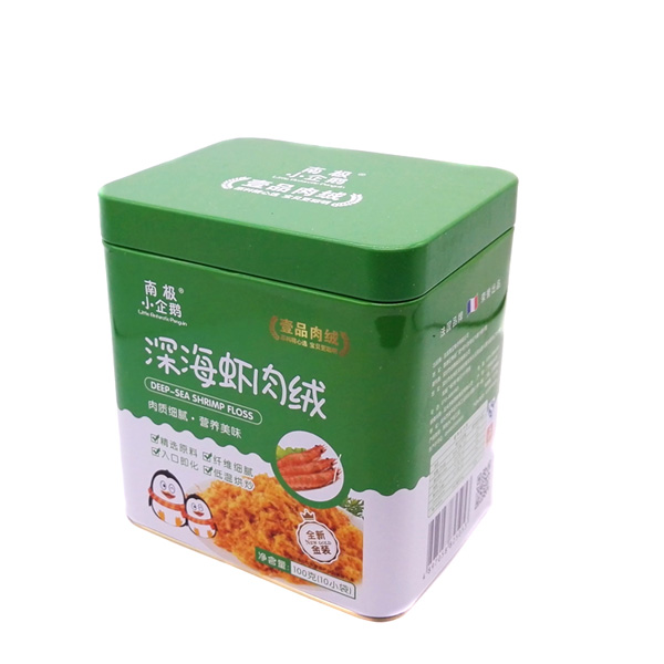    南極小企鵝深海蝦肉絨鐵罐