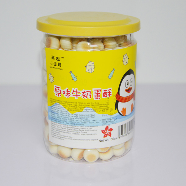   南極小企鵝原味牛奶蛋酥150g