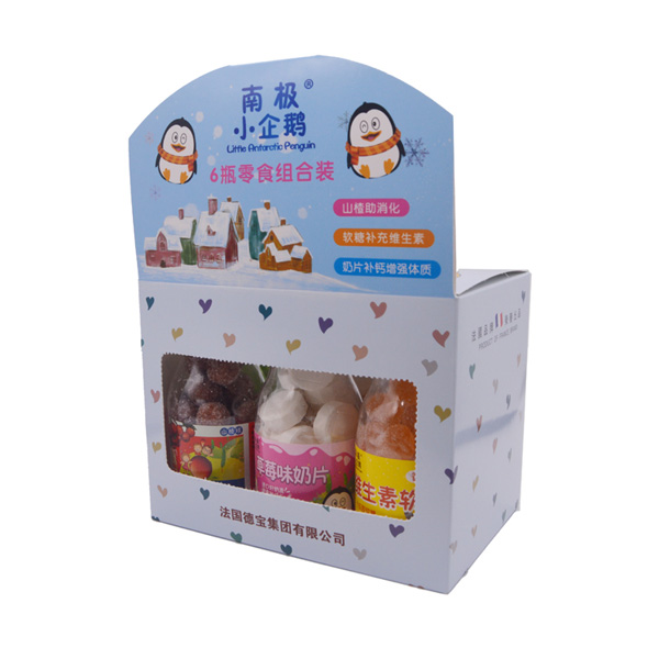   南極小企鵝六瓶零食組合背面