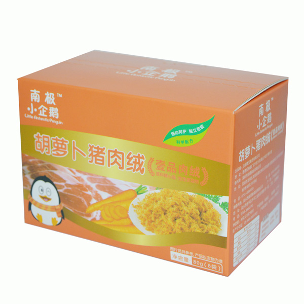   南極小企鵝胡蘿卜豬肉絨盒裝