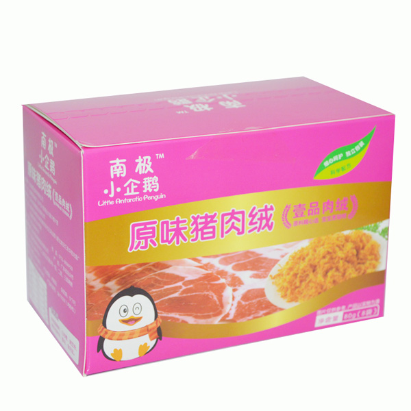   南極小企鵝原味豬肉絨盒裝