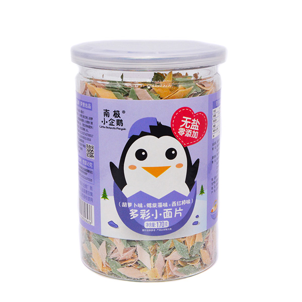  南極小企鵝無(wú)鹽多彩小面片胡蘿卜味+螺旋藻味+西紅柿味