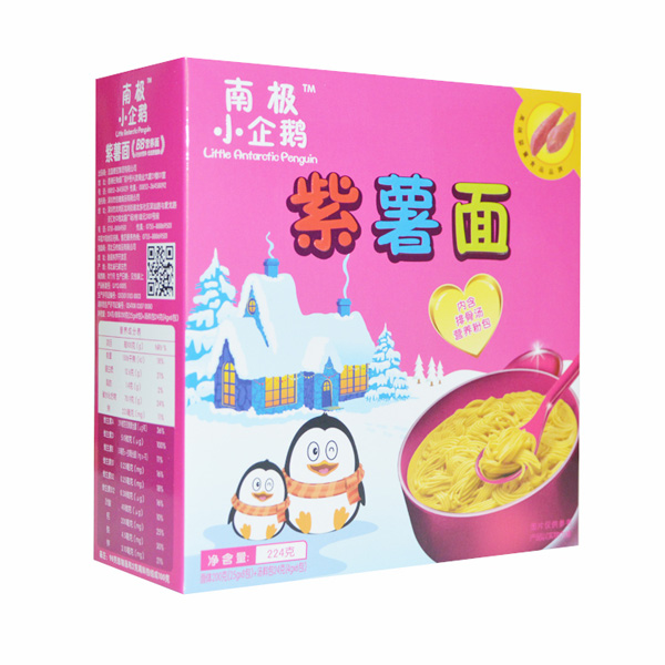  南極小企鵝紫薯面224g