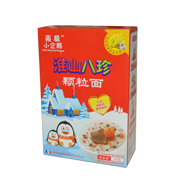  南極小企鵝淮山八珍顆粒面豎盒