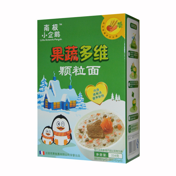  南極小企鵝果蔬多維顆粒面豎盒
