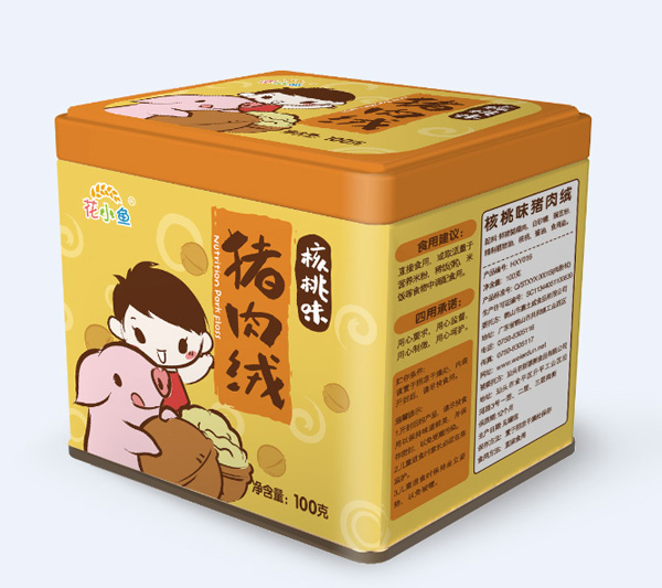   花小魚豬肉絨核桃味方罐裝