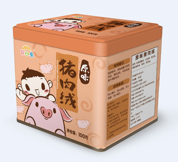   花小魚豬肉絨原味方罐裝