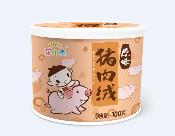   花小魚豬肉絨原味圓罐裝
