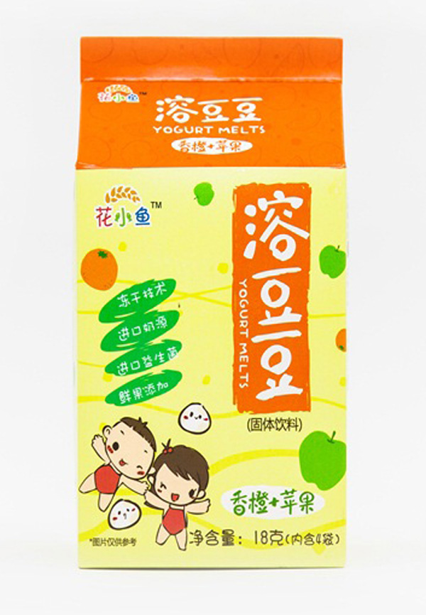   花小魚溶豆豆（蘋果+香橙）18g