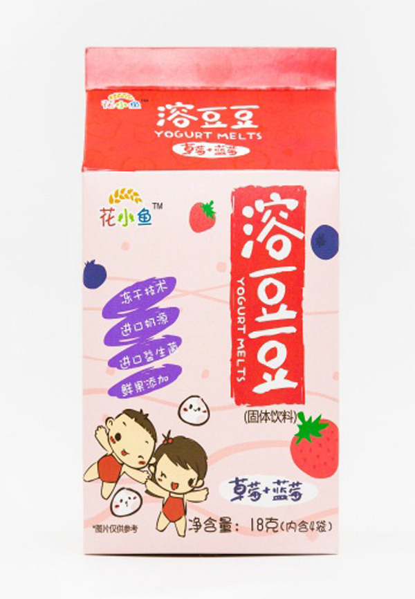 花小魚溶豆豆（草莓+藍莓）18g
