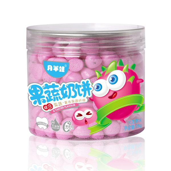   月半娃火龍果味果蔬奶餅
