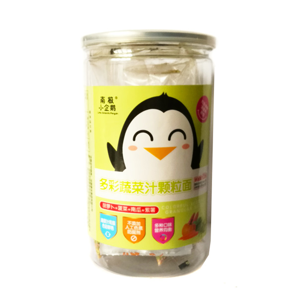 南極小企鵝多彩果蔬汁顆粒面（胡蘿卜+菠菜+南瓜+紫薯）.jpg
