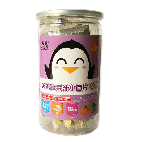  南極小企鵝多彩果蔬汁小面片（胡蘿卜+甜菜+南瓜+黑香米+原味）