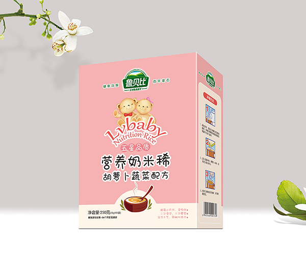   魯貝比營(yíng)養(yǎng)奶米稀胡蘿卜蔬菜配方盒裝