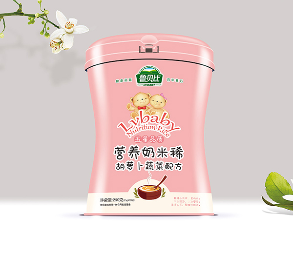   魯貝比營(yíng)養(yǎng)奶米稀胡蘿卜蔬菜配方