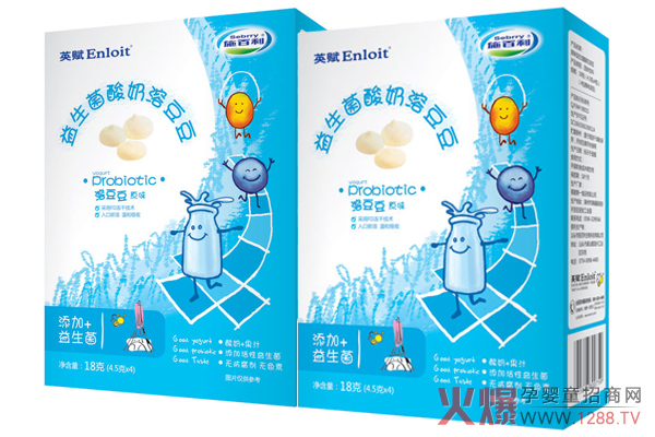 施百利益生菌酸奶溶豆豆 FD冻干技术精制可口