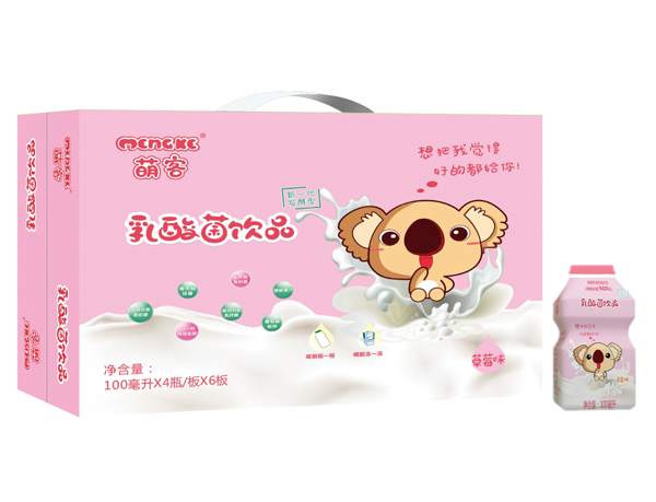  萌客乳酸菌飲品草莓味
