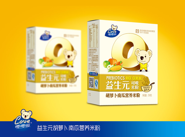  嚶嚶噯益生元胡蘿卜南瓜營(yíng)養(yǎng)米粉