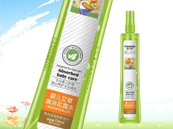 嬰可愛嬰兒艾草清涼110ml