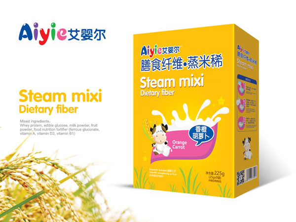    艾嬰爾膳食纖維蒸米稀-香橙胡蘿卜盒裝