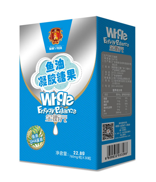  皇家丫克瑪全衡元魚油凝膠果糖
