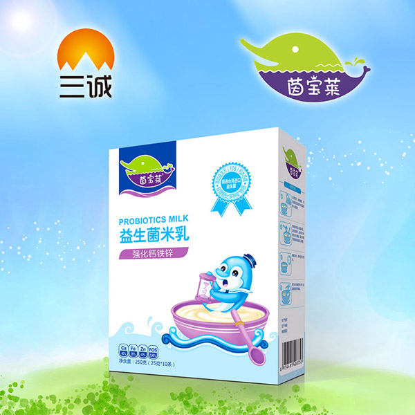   茵寶萊強化鈣鐵鋅益生菌米乳盒裝