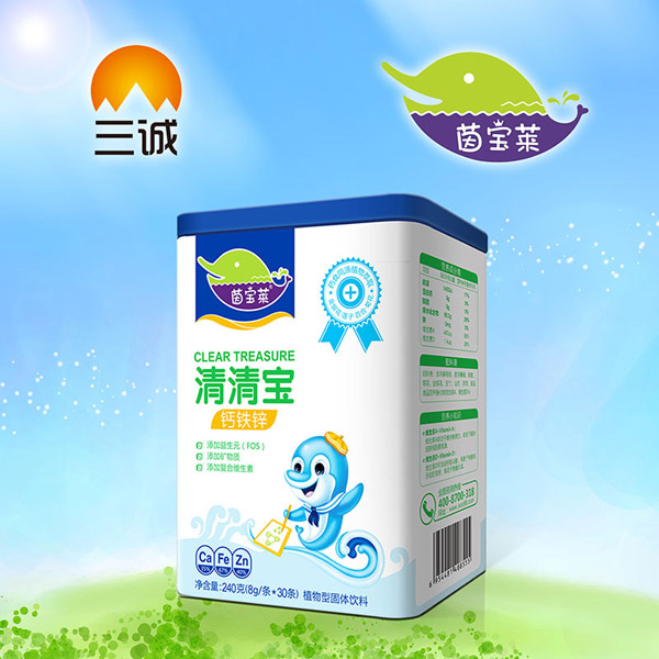   茵寶萊鈣鐵鋅清清寶罐裝
