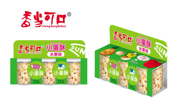   香當可口小蛋酥-水果味