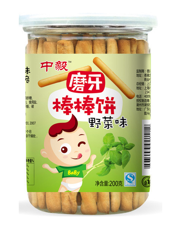   中毅磨牙棒棒餅-野菜味