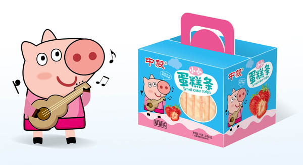   中毅小小蛋糕條-草莓味藍色