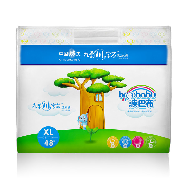 波巴布九柔川字芯紙尿褲XL48片.jpg