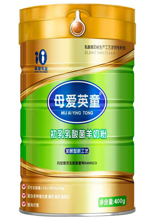      母爱英童初乳乳酸菌羊奶粉400g