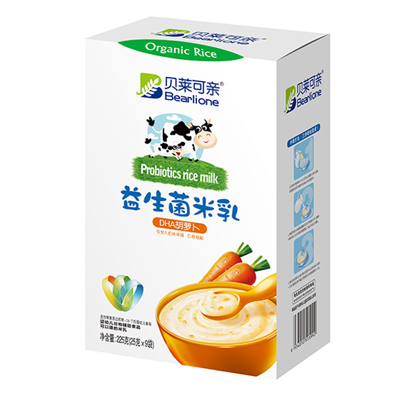   貝萊可親益生菌米乳-DHA胡蘿卜225克