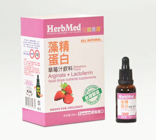 儿宝美得藻精蛋白草莓汁饮料