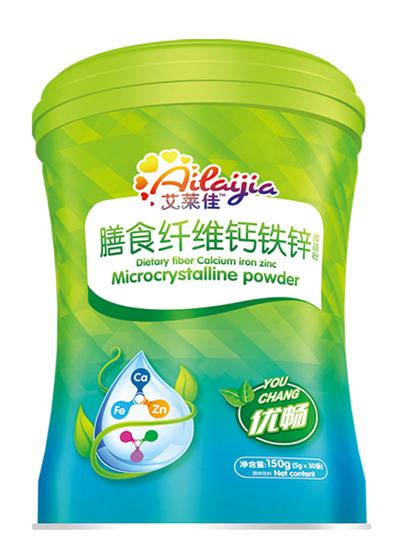     艾萊佳膳食纖維鈣鐵鋅微晶粉