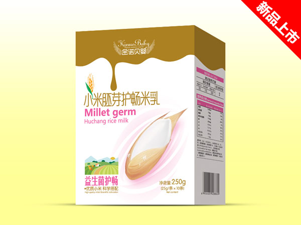   金諾貝嬰小米胚芽護暢米乳-益生菌護暢盒裝